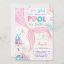 Search for seaside birthday invitations Girly underwater ocean seaside