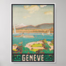 Recherche de geneve posters De voyage vintage