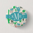 Recherche de cactus mignon badges Aquarelle