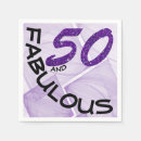Search for 50th purple napkins Birthday