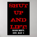 Search for shut up posters Exercise