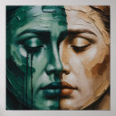 Search for abstract face painting posters Black