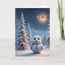 Search for cute owl christmas cards Winter