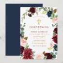 Search for burgundy christening invitations Elegant