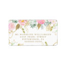 Search for floral return address labels Blush