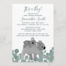Search for koala bear baby shower invitations Watercolor
