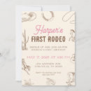 Search for my rodeo 1st birthday invitations Cowboy