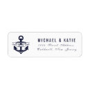 Search for nautical return address labels weddings Blue