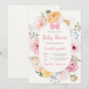 Recherche de pink floral baby shower invitations Coquette