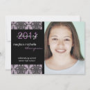 Search for damask graduation invitations Girl