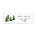 Search for rustic winter return address labels Forest