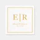 Search for gold and white wedding napkins Formal