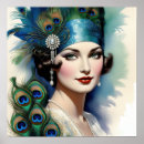 Search for art deco peacock posters Beautiful