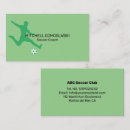 Recherche de club sportif cartes visite Entraîneur de football