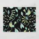 Recherche de oiseaux noirs cartes postales Floral