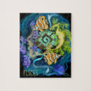 Recherche de symbole astrologique puzzles Poissons