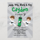 Search for karate birthday invitations Boy