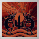 Search for native sun posters Kokopelli
