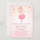 Search for tutu cute birthday invitations Gold