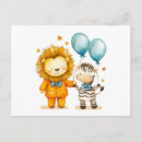 Recherche de zèbre mignon cartes postales Coloré