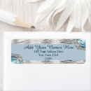 Search for blue metallic return address labels Shiny
