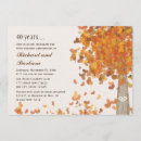 Search for autumn wedding anniversary invitations Leaves