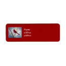 Search for cardinals return address labels Red