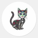 Search for sugar skull cat stickers Gato