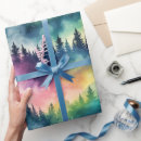 Search for northern lights wrapping paper Winter