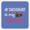 Search for dachshund valentine stickers Doxie
