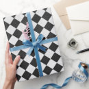 Search for black and white squares wrapping paper Diamond