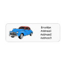 Search for classic car return address labels Automobile