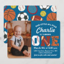Recherche de sport 1st birthday invitations Basket