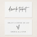 Search for reception drink tickets weddings Free beverage ticket