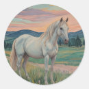 Recherche de chevaux blancs autocollants Pour enfants