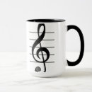 Search for treble clef mugs Musical note
