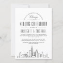 Search for chicago wedding invitations Black and white
