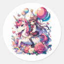 Search for pink and purple balloons stickers Unicorn