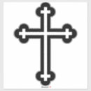 Search for black and white cross stickers Religion