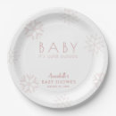 Search for pink snowflake plates Winter