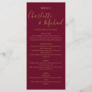 Search for burgundy dinner party wedding menus Simple
