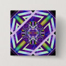 Recherche de mandala coloré badges Violet