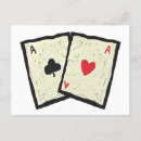 Search for aces postcards Poker