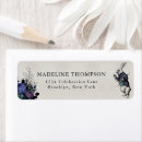 Search for dark gray wedding return address labels Typography