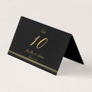 Search for folded table cards Black