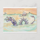 Recherche de dragon de mer cartes postales Illustration