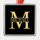 Recherche de noir et or ornements Monogramme