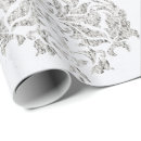 Search for white and silver wrapping paper Bridal shower