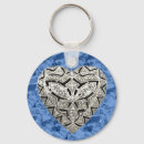 Search for heart designs round keychains Diamond