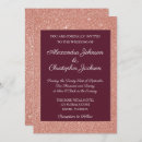 Search for rose gold glitter wedding invitations Modern